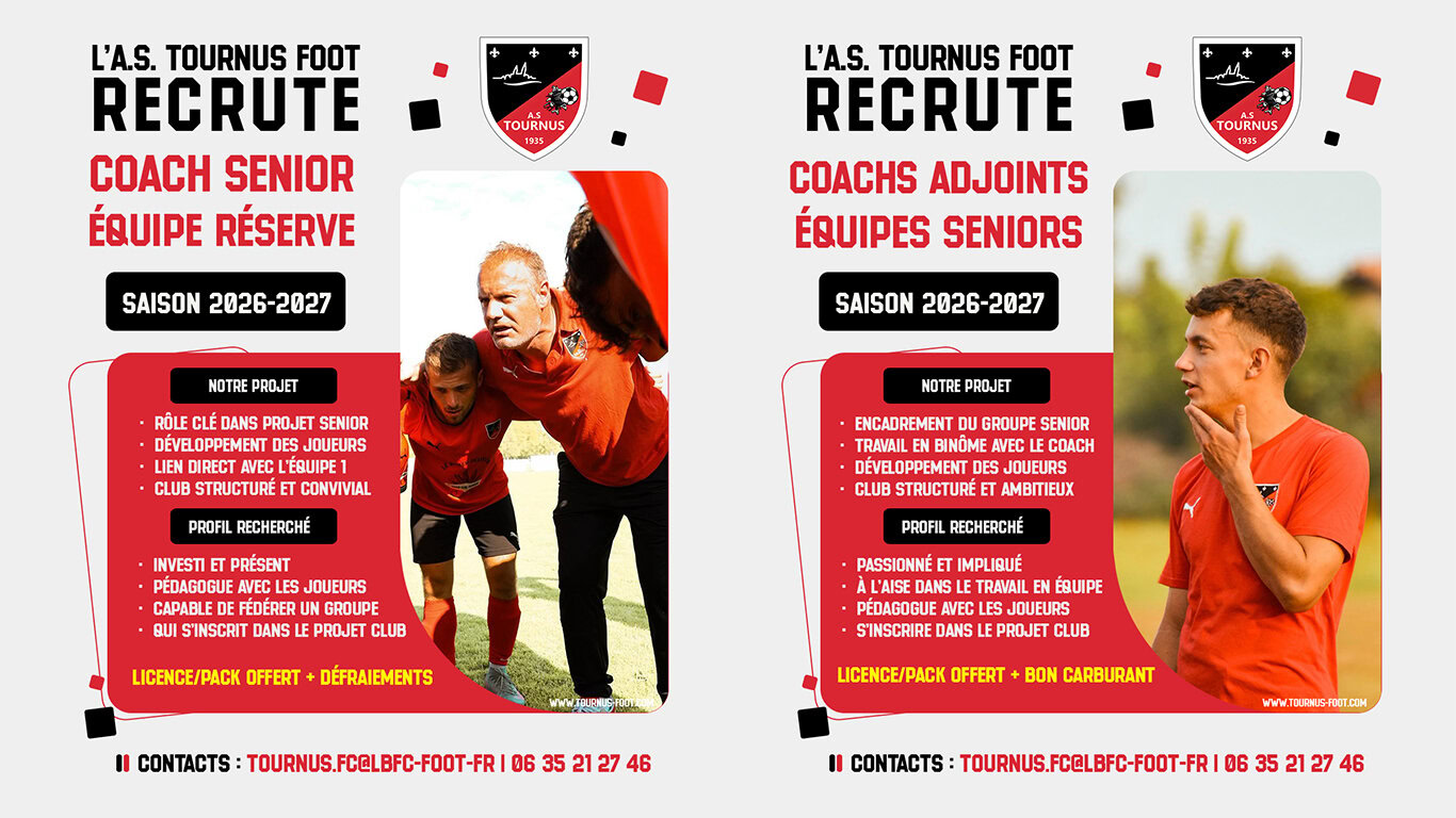 Recherche coach senior équipe réserve 2026-2027