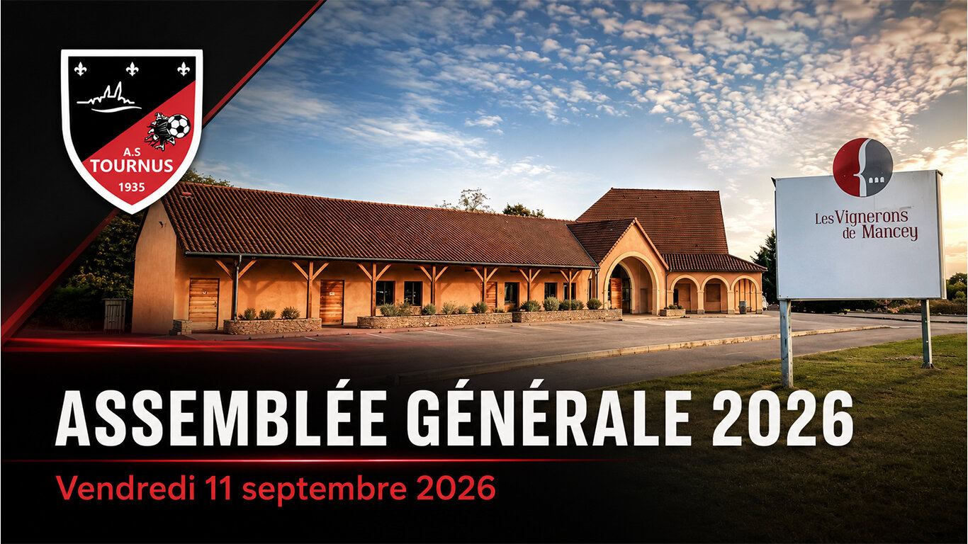 Assemblée Générale A.S.Tournus Foot le 11 septembre 2026